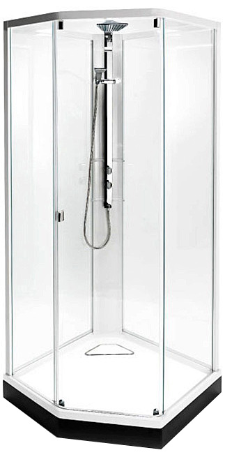 фото Душевая кабина Showerama 8-5 (900х900 мм) профиль белый, прозрачное стекло IDO (ИДО) 4985022909
